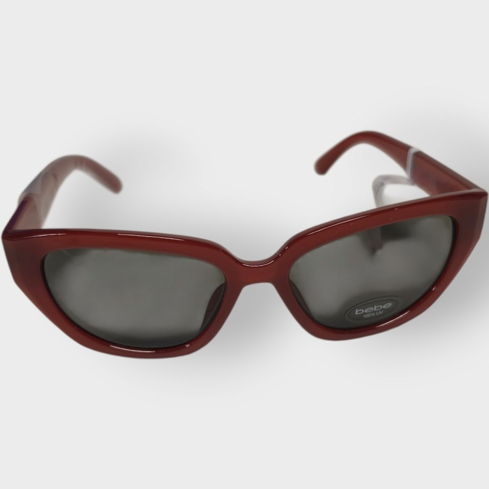 NEW BEBE Sunglasses BBOP1022CE 215 AMBER SUN GLASSES UV PROTECTION LENESโ WRAP